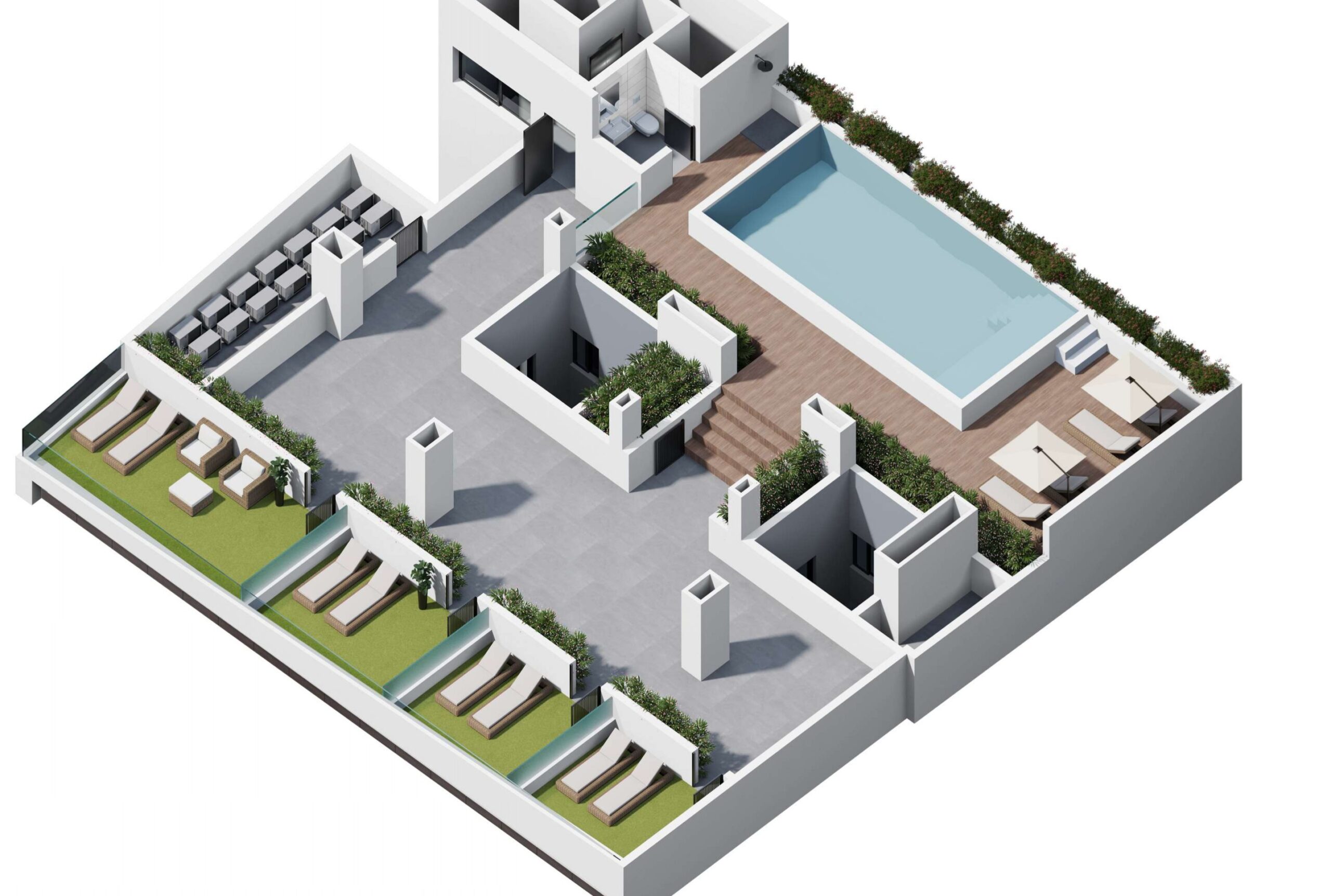 Yhteiset tilat ja kattotaso