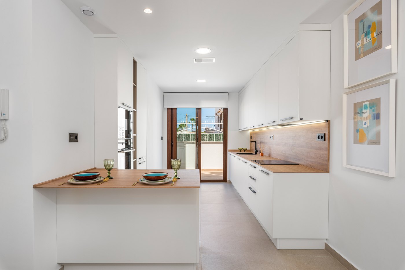 Kitchens and private outdoor spaces